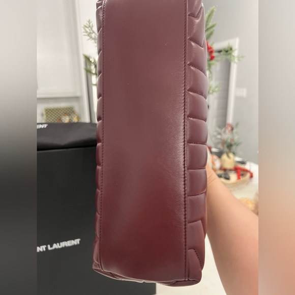 LOULOU SMALL CHAIN BAG IN QUILTED "Y" LEATHER - Picture 9 of 11